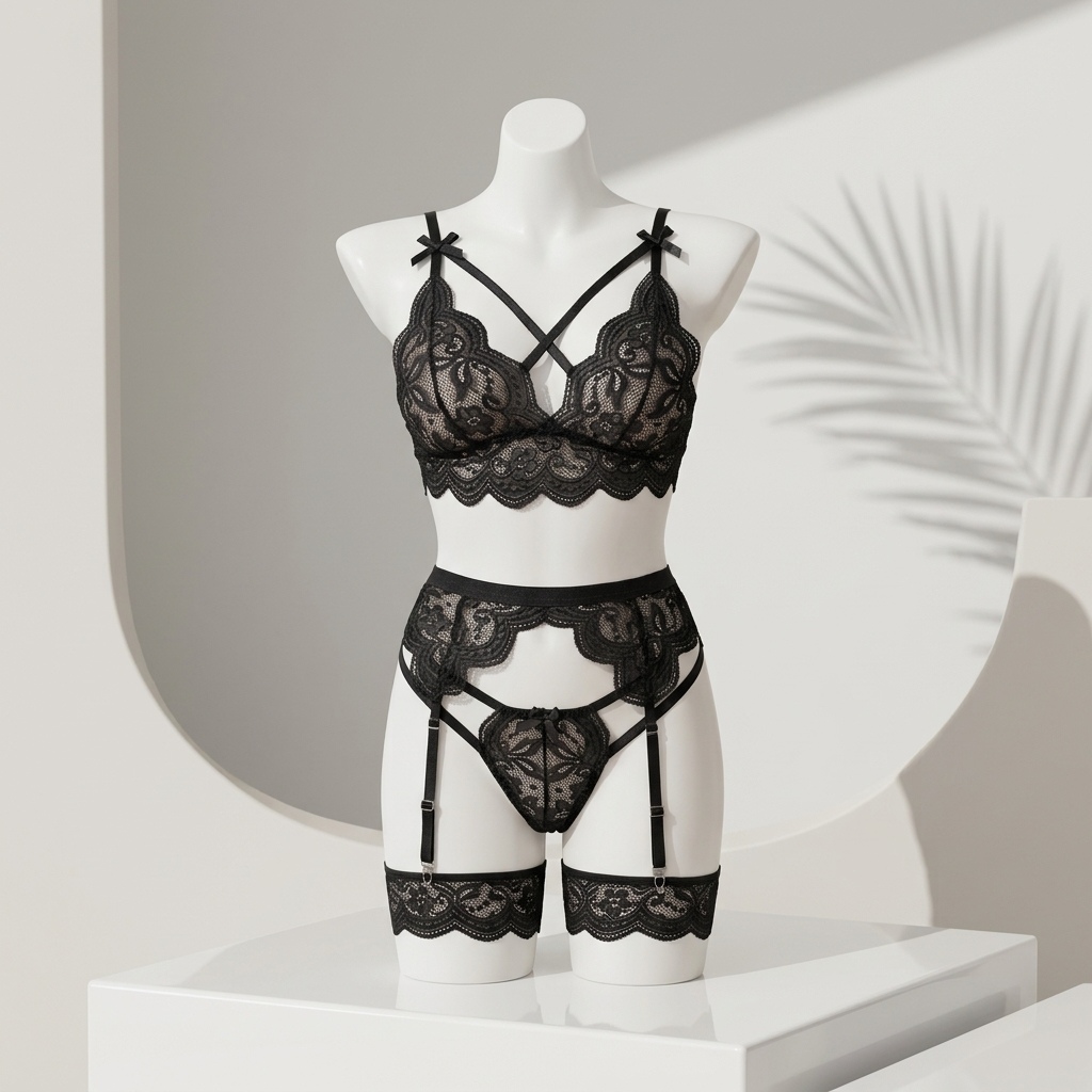 Women's Floral Lace Lingerie S - đánh giá và giá Garter Belt Set