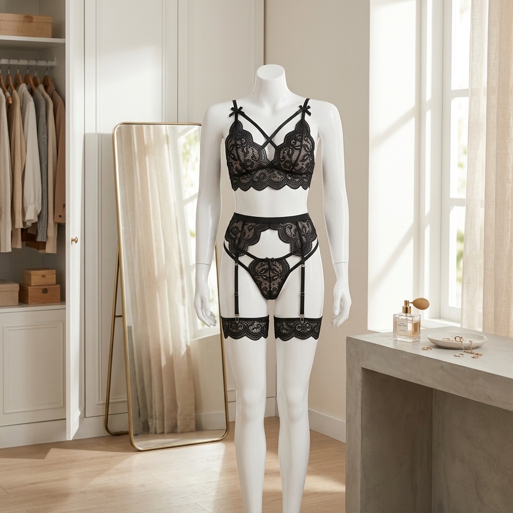 Women's Floral Lace Lingerie S - đánh giá và giá Garter Belt Set